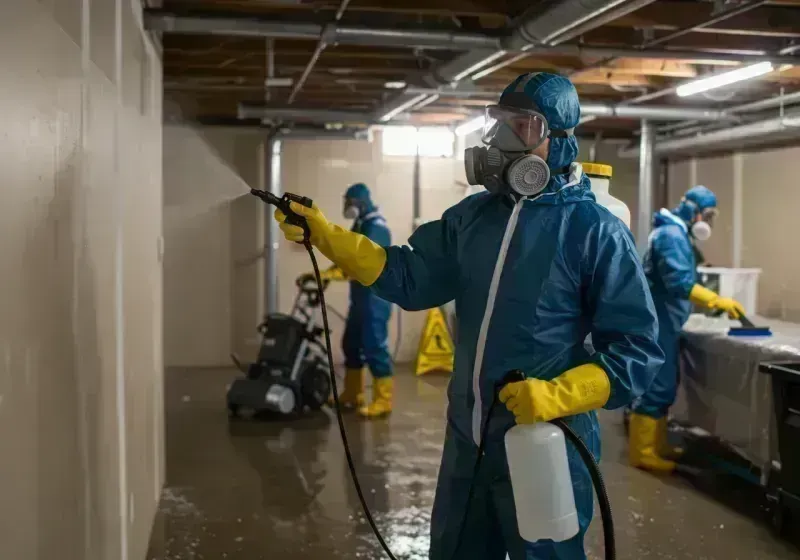 Basement Sanitization and Antimicrobial Treatment process in Gretna, FL